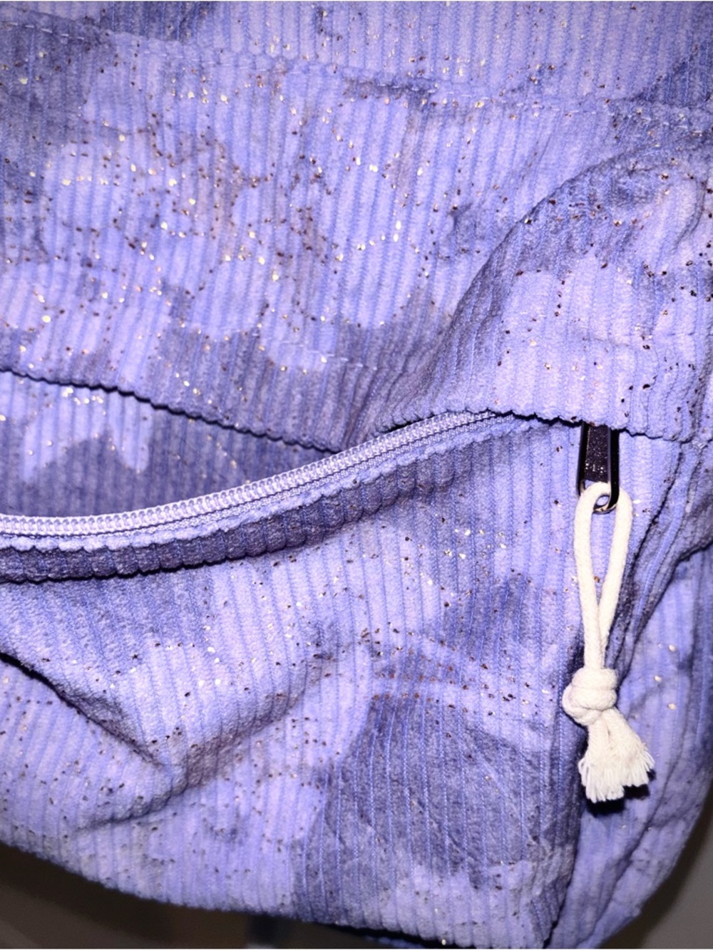 Sparkly 🦄✨Marble Corduroy Backpack - Picture 6 of 9